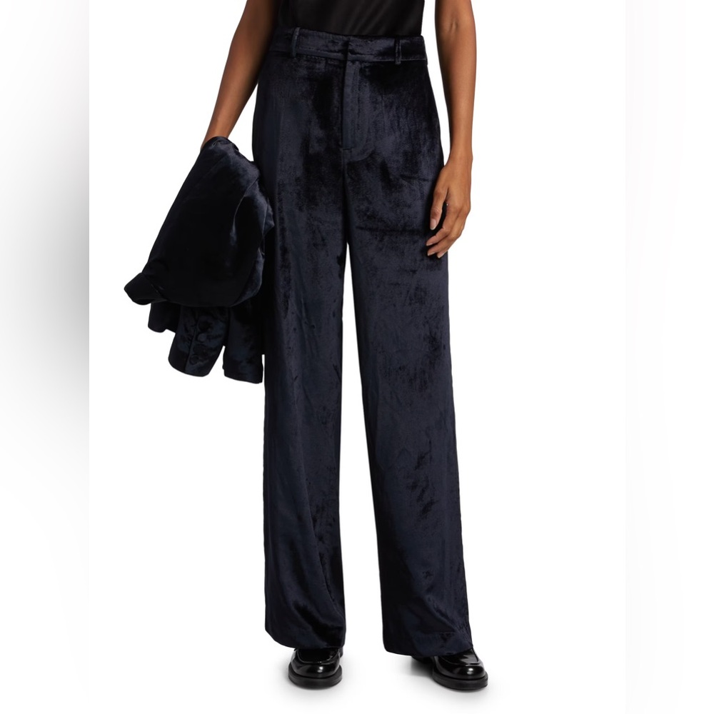 NWOT PAIGE Chateau Wide-Leg Velvet Pants